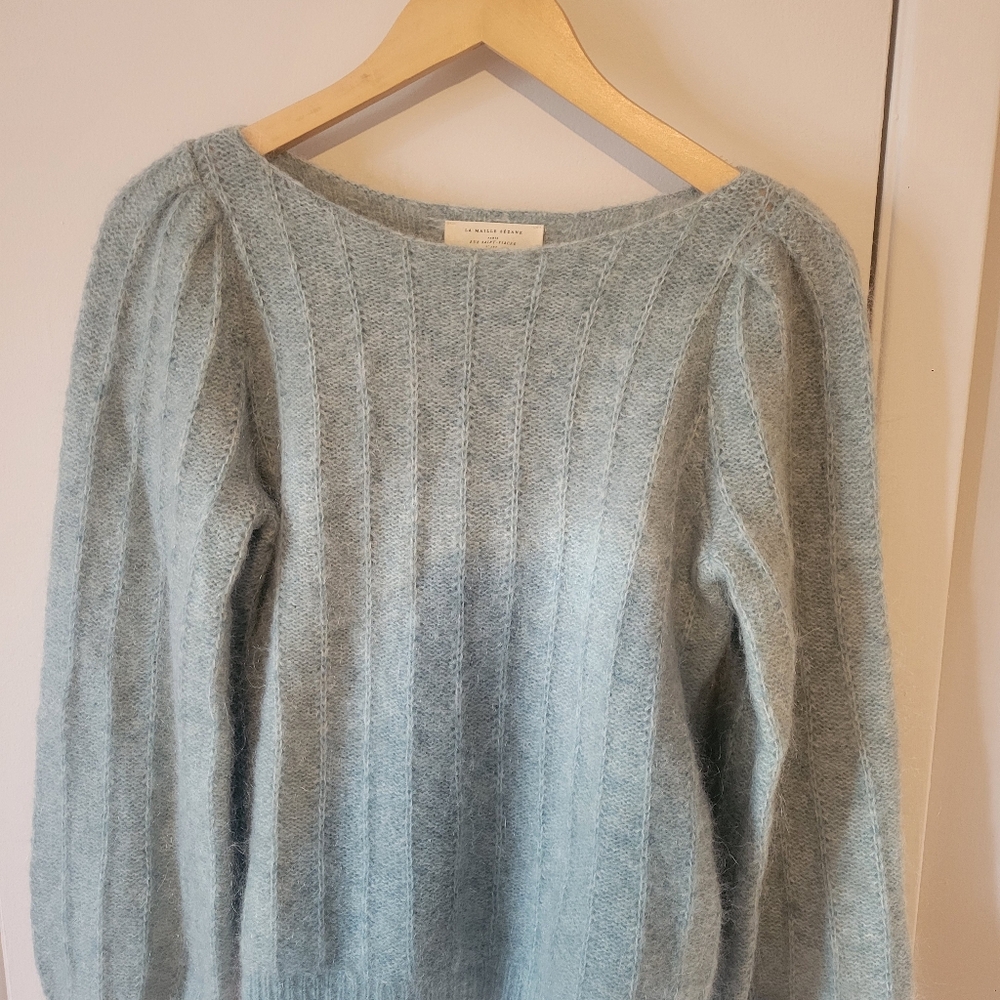 Sezane Aretha Jumper Frosted Blue Size Small - Picture 2 of 6